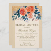 Orangefarbenes Wasser Frische Pasta machen Elegant Einladung (Vorne/Hinten)