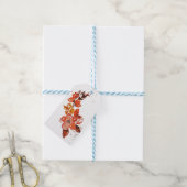 Orangefarbenes Wasser Geschenkanhänger (Mit Garn)