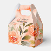 Orangefarbenes Wasser Geschenkschachtel (Rückseite)