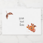 Orangefarbenes Wasser Lebensmitteletikett (Einzelnes Label)