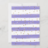 Orangefarbenes Wasser und Lila Kraut 16 Einladung (Rückseite)