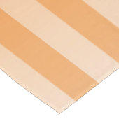 Orangefarbenes weißes Streifenmuster Tischdecke (Schrägansicht)