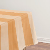 Orangefarbenes weißes Streifenmuster Tischdecke (Beispiel)