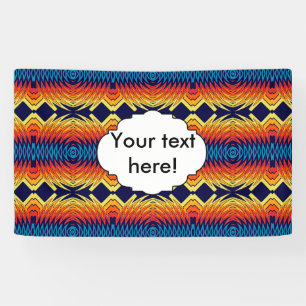 Orangefarbenes Windmühle abstraktes Design Banner