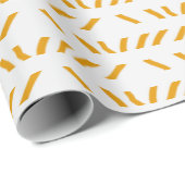 orangefarbenes zeichnend Muster Geschenkpapier (Rolleneckpunkt)