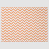 Orangefarbenes Zickzack Muster Seidenpapier (Vorderseite)