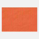 Orangefarbenes Zierpapier Set 3 Geschenkpapier Set (Vorderseite 2)