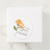 Orangefärbte Blume Geschenkanhänger (Beispiel)