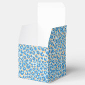 Orangefärbter und blau gestrichener Leopard Geschenkschachtel (Geöffnet)