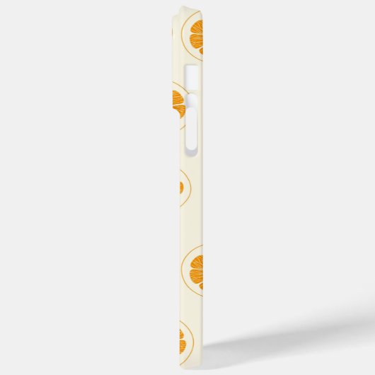 Orangefärbtes Muster Case-Mate iPhone Hülle (Rückseite / Links)