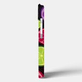 Orangefärbtes Muster und Hintergrund Case-Mate iPhone Hülle (Rückseite / Links)