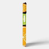 Orangefärbtes Muster und Hintergrund Case-Mate iPhone Hülle (Rückseite / Rechts)