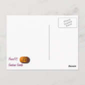 Orangefatze mit Pumpkin Postkarte (Rückseite)