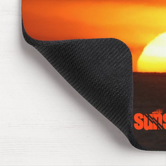 OrangeFire Sonnenuntergang durch Ybor Mousepad (Ecke)