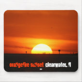 OrangeFire Sonnenuntergang durch Ybor Mousepad (Vorne)