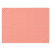 Orangefliester Polka-Punkt Tischdecke (Vorderseite (Horizontal))