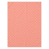 Orangefliester Polka-Punkt Tischdecke (Vorderseite)