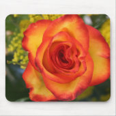 Orangeflippte Rose Mousepad (Vorne)