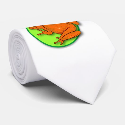 Orangefrorene Krawatte (Gerollt)