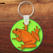 Orangefrorener Schlüsselanhänger (Vorderseite)