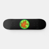 Orangefrorener Skateboard (Horizontal)