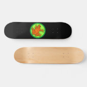 Orangefrorener Skateboard (Horizontal)