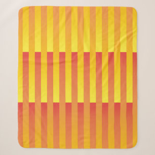 Orangegelb gestreiftes Muster Sherpadecke