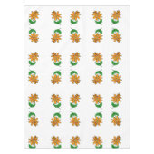 Orangegelbe Blumen Tischdecke (Vorderseite)