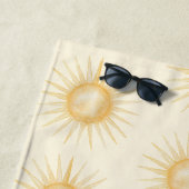 Orangegelbe Sonnen Strandtuch (Beispiel)