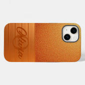 Orangegold Case-Mate iPhone Hülle (Rückseite (Horizontal))