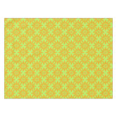 Orangegrüner Blumen nahtloses Muster Tischdecke (Vorderseite (Horizontal))