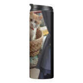 Orangekatzenfoto Thermosbecher (Nach rechts gedreht)