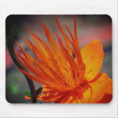 Orangelbe Blume Mousepad (Vorne)