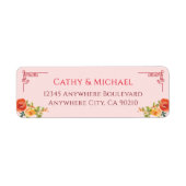 Orangelbe, blumengeschmückte chinesische Rücksende (Vorne)