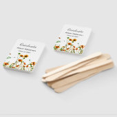 Orangelbe Wildblumen Moderne Graduate rustikal Fächer (Non-assembled)