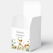 Orangelbe Wildblumen Moderne Graduate rustikal Geschenkschachtel (Geöffnet)