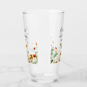 Orangelbe Wildblumen Moderne Graduate rustikal Glas (Links)