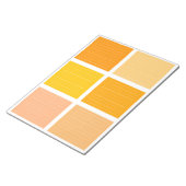 Orangelber Farbblock Notizblock (angewinkelt)