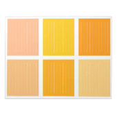Orangelber Farbblock Notizblock (Vorderseite)