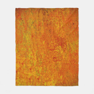 Orangelber Grunge Hintergrund Abstract,Art,Backgr Fleecedecke