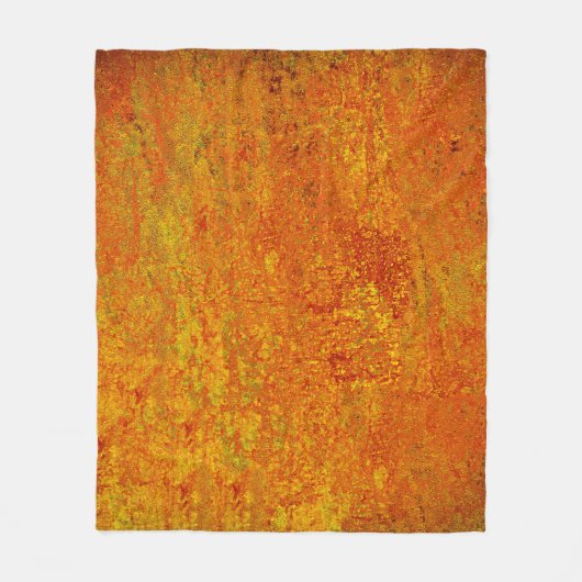 Orangelber Grunge Hintergrund Abstract,Art,Backgr Fleecedecke (Vorderseite)