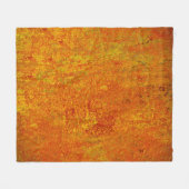 Orangelber Grunge Hintergrund Abstract,Art,Backgr Fleecedecke (Vorderseite (Horizontal))