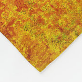 Orangelber Grunge Hintergrund Abstract,Art,Backgr Fleecedecke (Ecke)