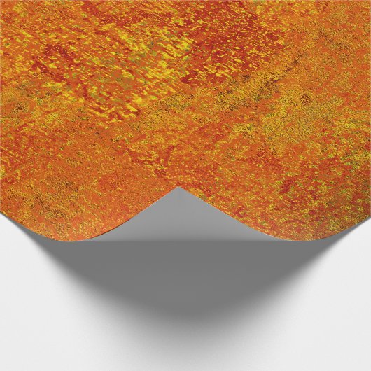 Orangelber Grunge Hintergrund Abstract,Art,Backgr Geschenkpapier (Ecke)