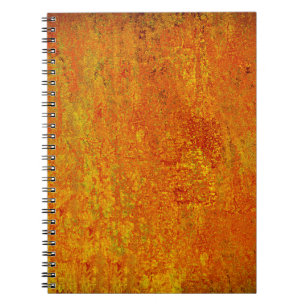 Orangelber Grunge Hintergrund Abstract,Art,Backgr Notizblock