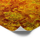 Orangelber Grunge Hintergrund Abstract,Art,Backgr Poster (Ecke)