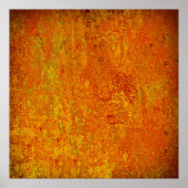Orangelber Grunge Hintergrund Abstract,Art,Backgr Poster (Vorne)