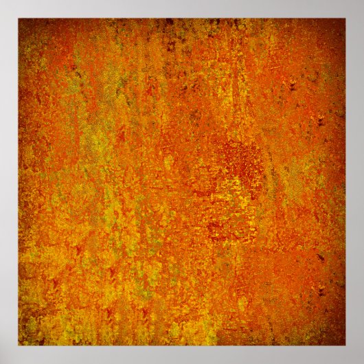 Orangelber Grunge Hintergrund Abstract,Art,Backgr Poster (Vorne)