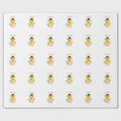 Orangelber halloween ghost trick oder treat hinzuf geschenkpapier (Flach)