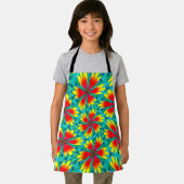 Orangelbes Blume Muster Schürze (Insitu)